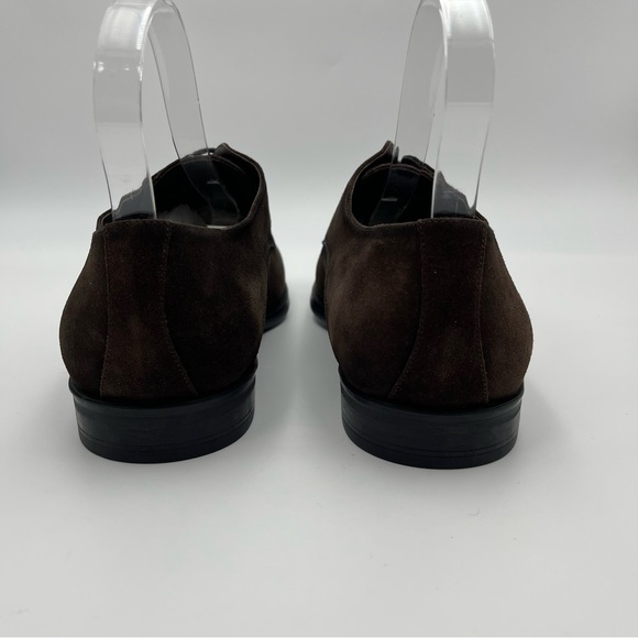 To Boot New York Amedeo Dark Brown Aero Suede Derby Shoes SZ 15-MSRP $399-NEW main image 5